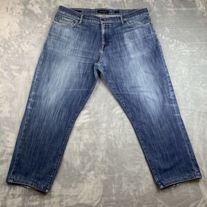 Lucky Brand 221 Mens Size 40x30 Straight Leg Denim Jeans Blue Stretch